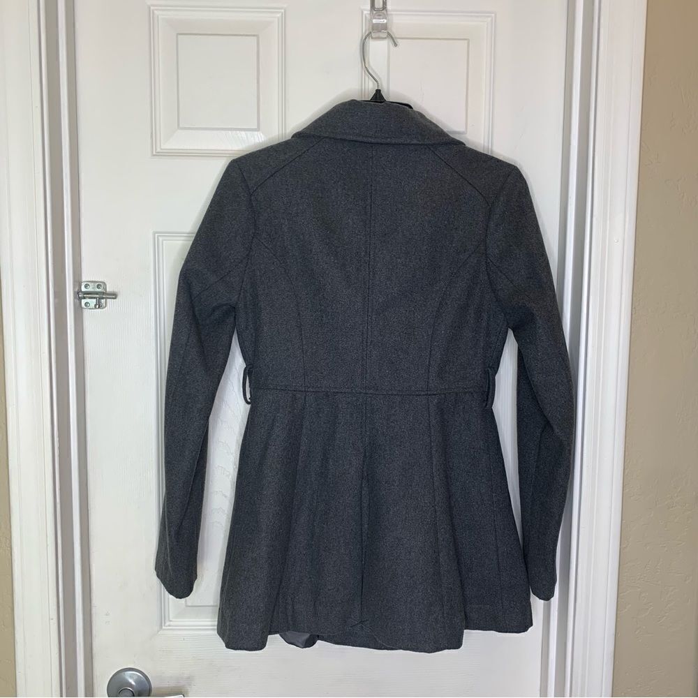 Iris Basic Gray Peacoat Size Small - image 6